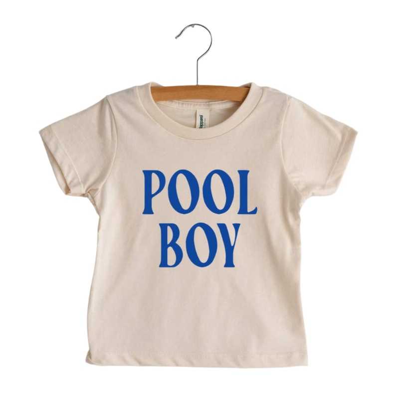 Pool Boy Organic Tee – Natural by Gladfolk