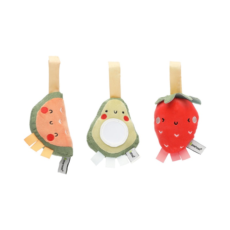 Stroller Toy Set of 3 – Fruit by Pearhead