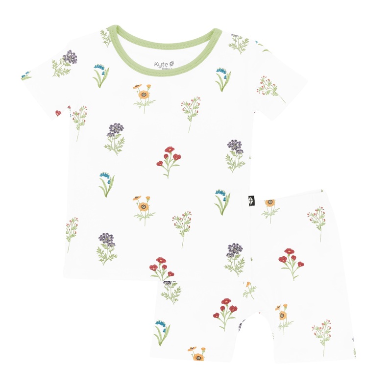 Short Sleeve Pajama Set – Wildflower by Kyte Baby